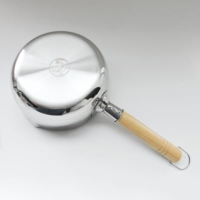 《木柄垂紋雪平鍋》18cm/1200ml7