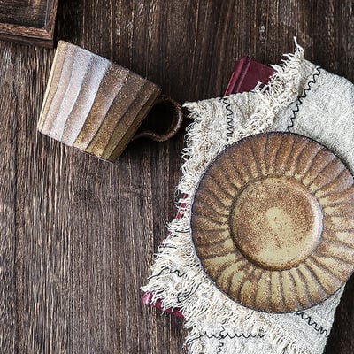 《日式粗陶咖啡杯組》6