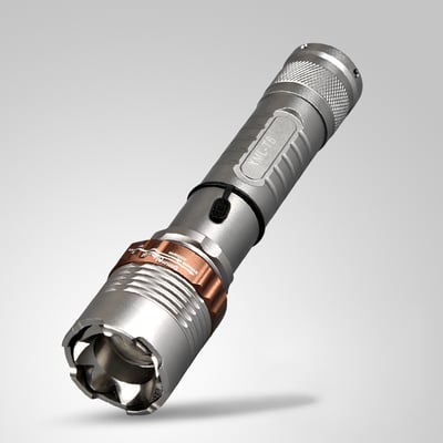 《防身照明 T6手電筒》直接充電/旋轉變焦8