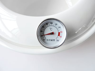 《日式加厚琺瑯油炸鍋》23cm/附溫度計8