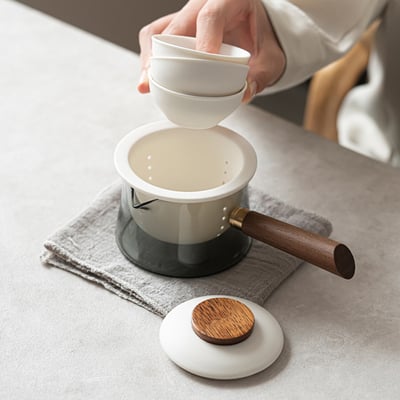 《悠然手抓壺/側把壺/快克杯》附旅行收納包8