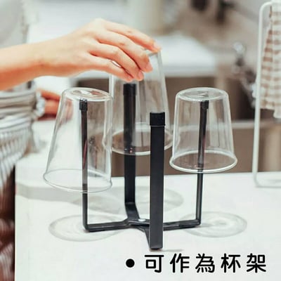 《桌面摺疊收納架/杯架》5