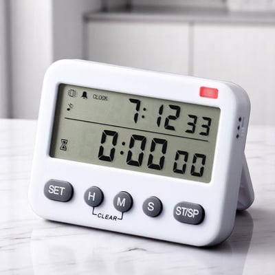 《 雙屏計時器 》定時器  時間管理 時鐘 鬧鐘2