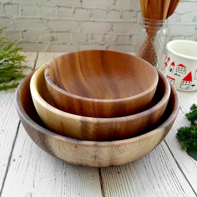 《相思木製沙拉碗》4