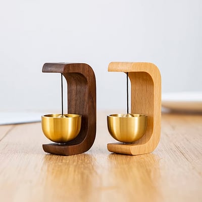 《日式實木多巴胺風鈴/U形》櫸木/胡桃木3