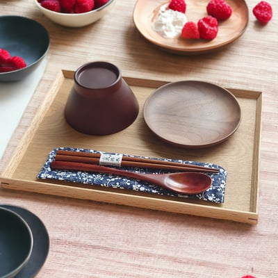 《日式原木托盤 》 橡木/胡桃木2