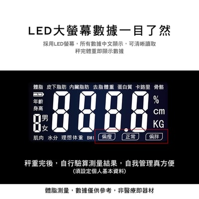 《家用超薄大螢幕智慧體重機》5
