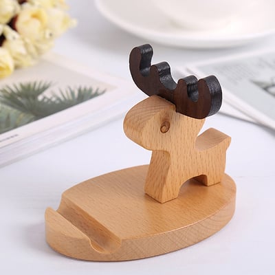 《原木造型手機支架》3