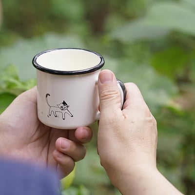 《可愛貓咪 - 琺瑯杯》200ml5