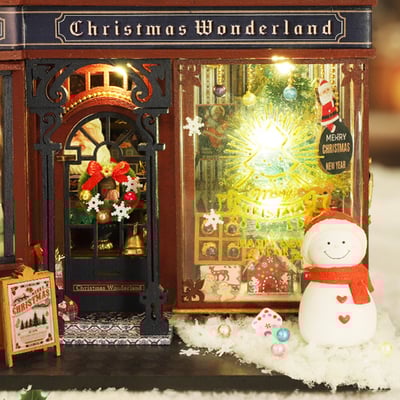 《DIY木製迷你書屋 材料包》聖誕奇境7