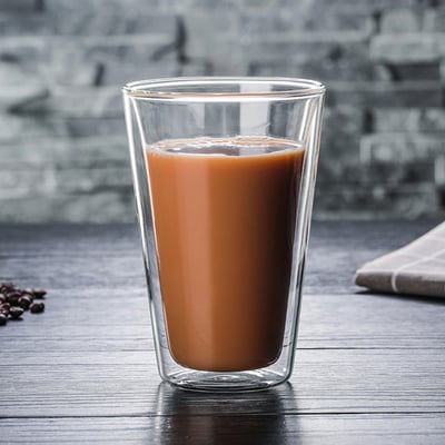 《耐熱雙層玻璃杯》380ml3