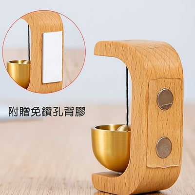 《日式實木多巴胺風鈴/U形》櫸木/胡桃木7