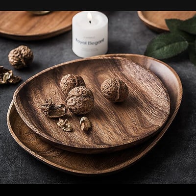 《胡桃木日式造型餐盤》8