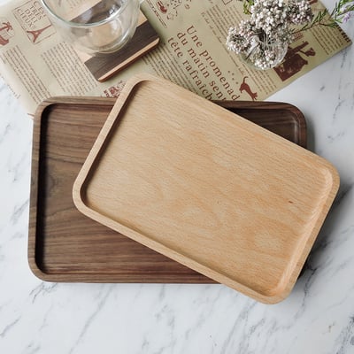 《日式原木托盤》櫸木/胡桃木8