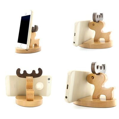 《原木造型手機支架》6