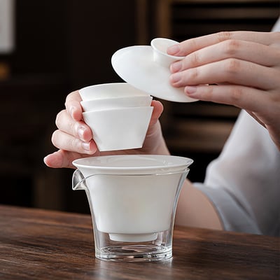 《羊脂玉旅行茶具組》附旅行收納盒7