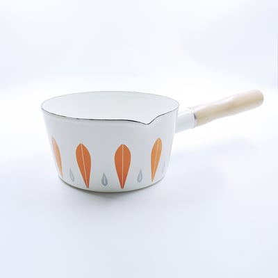 《日式葉子彩繪琺瑯鍋》15CM/1L13