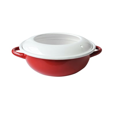 《日式加厚琺瑯油炸鍋》23cm/附溫度計3