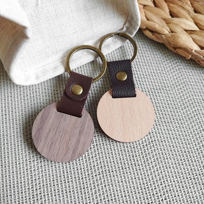 《原木鑰匙圈 》胡桃木/櫸木7