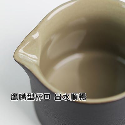 《陶瓷側把壺旅行茶具套組》附收納包10