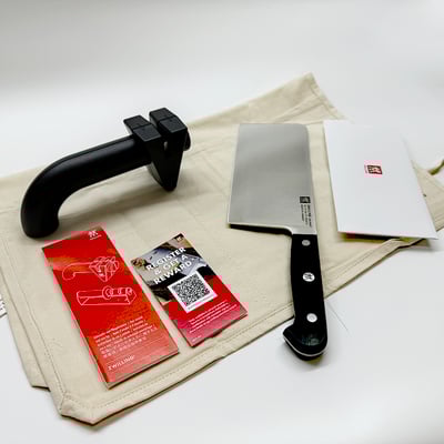 《德國雙人牌 / 中式廚刀&TWIN SHARP磨刀器兩件組》ZWILLING/36130-001-0【平行輸入】2