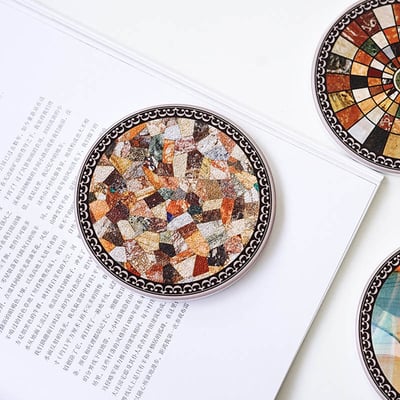 《矽藻土防滑杯墊》10