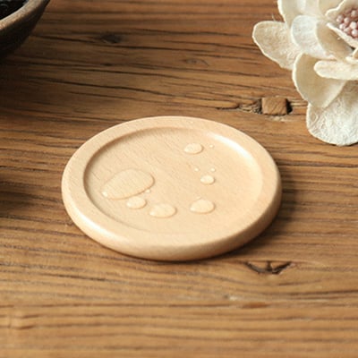 《日式原木杯墊套組》櫸木/胡桃木10