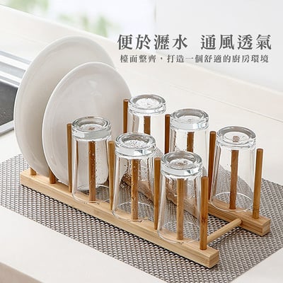 《日式楠竹八層杯盤架》5