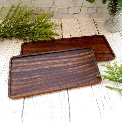 《胡桃木長方形小托盤》5