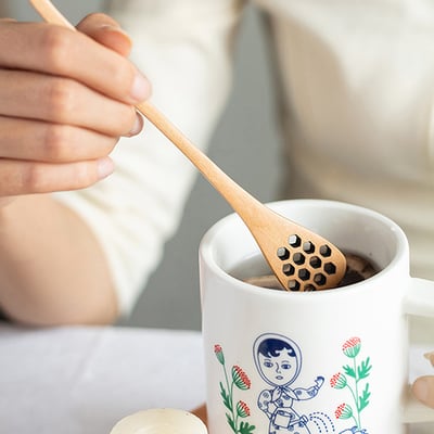 《木製蜂蜜攪拌棒》大漆色／原木色10