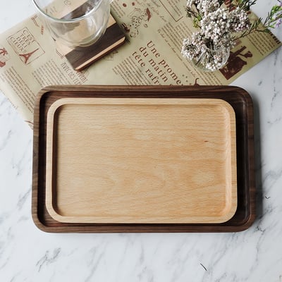 《日式原木托盤》櫸木/胡桃木6