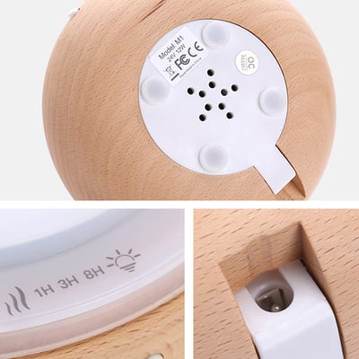 《白玉陶瓷實木底座香薰機》180ml11