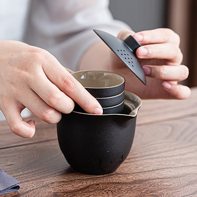 《粗陶旅行茶具組》附旅行收納包11