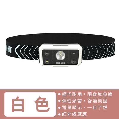 《感應頭燈》5檔燈光  戶外燈 露營燈14