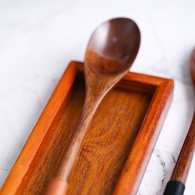 《日式和風原木湯匙》14