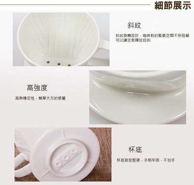 《咖啡濾杯/耐熱陶瓷濾杯》3