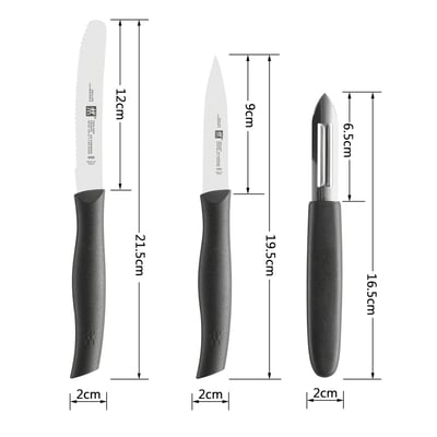 《德國雙人牌 三刀組/鋸齒刀+水果刀+削皮刀》 38738-000【平行輸入】3