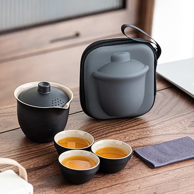 《粗陶旅行茶具組》附旅行收納包13