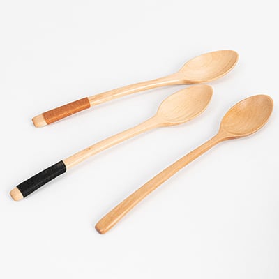 《日式和風原木湯匙》16