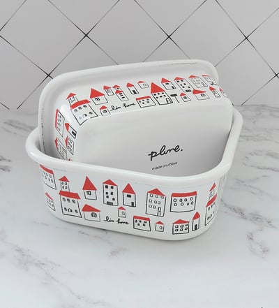 《日式彩繪琺瑯保鮮盒》5