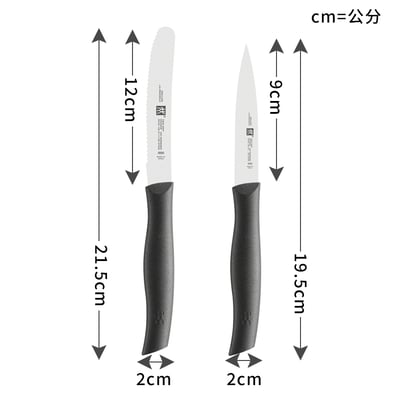 《 德國雙人牌 雙刀組/水果刀+鋸齒刀》 38736-2004