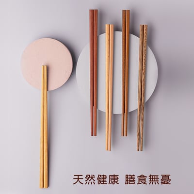 《原木筷子五雙入禮盒組》5