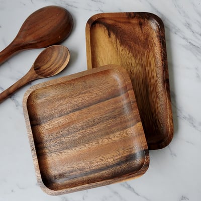 《相思木製矩形餐盤》5