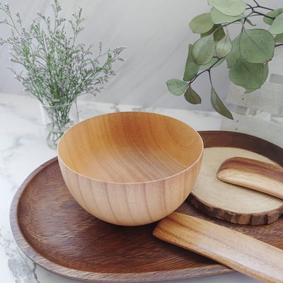 《原木日式木碗/平安汁碗》4