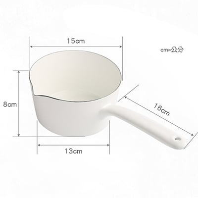 《日式加厚琺瑯單柄鍋》15cm/1000ml8