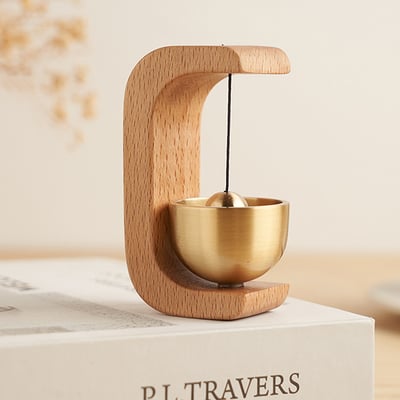 《日式實木多巴胺風鈴/U形》櫸木/胡桃木8