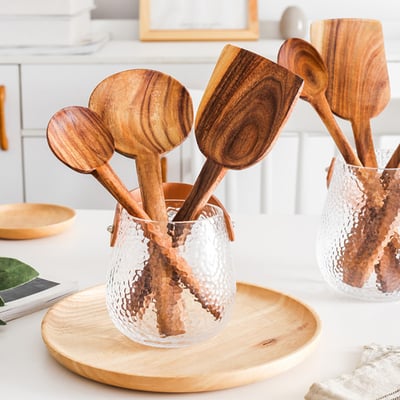 《復古相思木鍋鏟七件組》無漆6