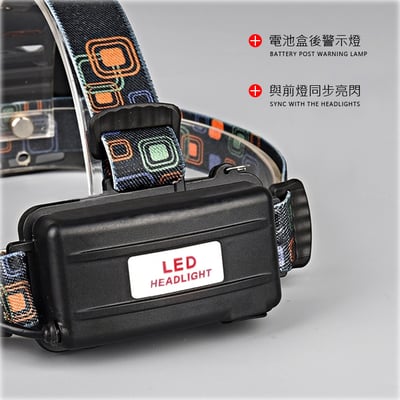 《可調焦T6強光 頭燈》夜跑/夜釣/夜騎/頭燈4