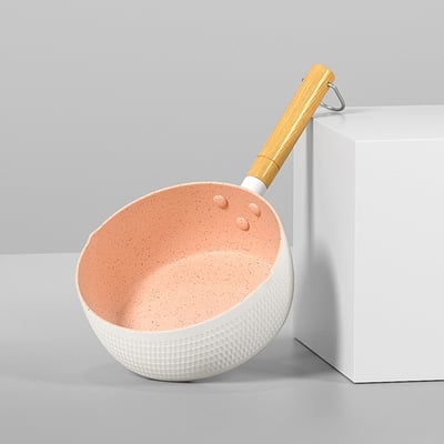 《日式原木炳陶瓷奶鍋》16cm/18cm7