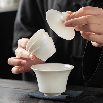 《羊脂玉快克杯茶具組》附旅行收納包13